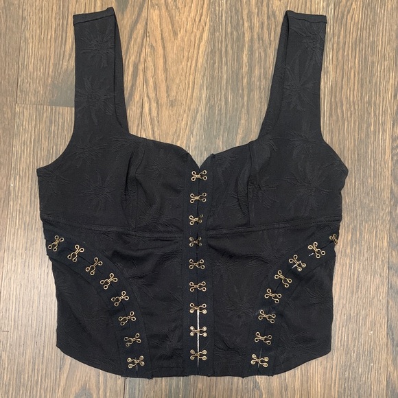 Free People Tops - Free People Black Corset Top